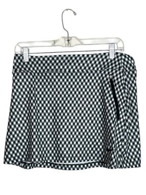 Nike Black and White Gingham Mini Skirt